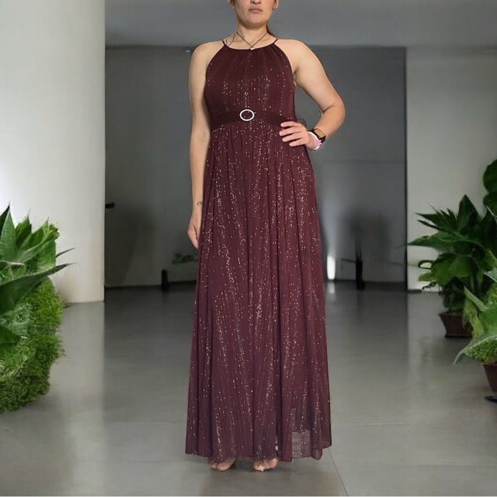 Glamorous Plum Maxi Dress - Picture 5 of 9